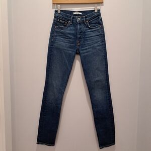 GRLFRND Karolina Joan Jett Indigo Blue Premium Denim Slim Fit Jeans 24